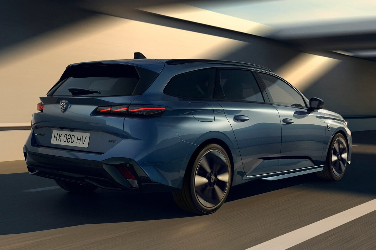 WALSER Tappetini Gomma XTR Per Peugeot 308 II / SW (2017-2021) – Su Misura, Antiscivolo, Bordo Alto